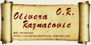 Olivera Ražnatović vizit kartica